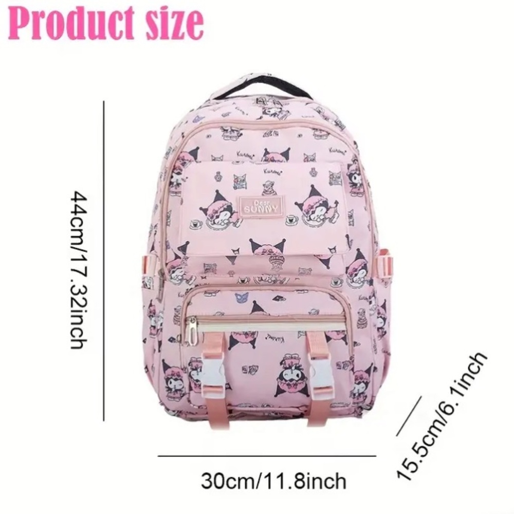 Kuromi Cartoon Backpack - Picture 2 of 5